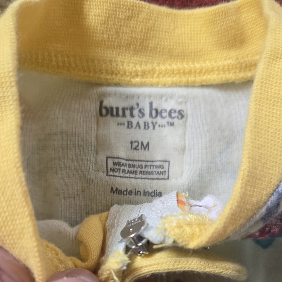 Burt's Bees Multicolor Kids Footie - Picture 3 of 4